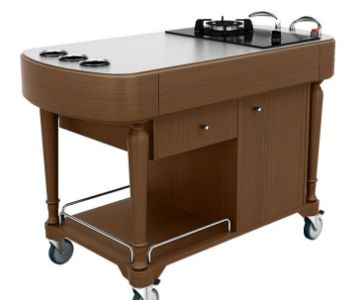 446 FLAMBE TROLLEY