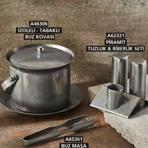 COPPER RETRO BUCKET TABLEWARE AND SERVICE