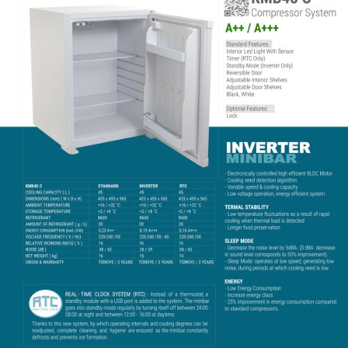 KMB45C-INV A+++ MINIBAR