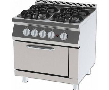 807880801 GAS RANGE WITH OVEN 800x740x850mm.