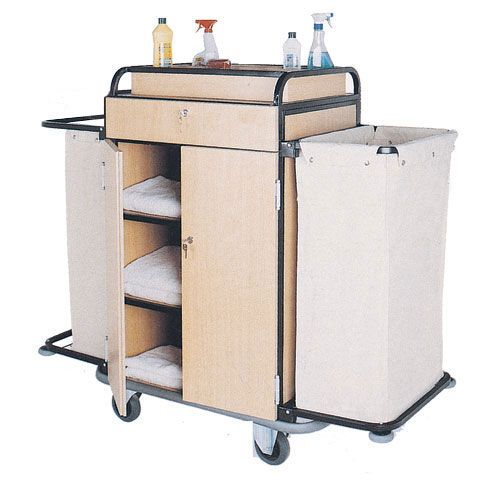hotel equipment service and floor trolleys