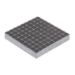 NOVA STAINLESS STEEL FLOOR STRAINER WITH BOTTOM OUTLET 210x210 mm DN 70 PVC OUTLET