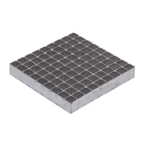 Stainless Steel Floor Strainer Horizontal Outlet 210x210 mm DN 75 PVC OUTLET