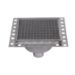 Stainless Steel Floor Strainer Bottom Outlet 300x300 mm DN 75 PVC OUTLET Nova Stainless
