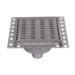 Stainless Steel Floor Strainer Bottom Outlet 300x300 mm DN 75 PVC OUTLET Nova Stainless