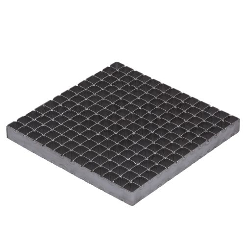 Stainless Steel Floor Strainer Bottom Outlet 300x300 mm DN 75 PVC OUTLET Nova Stainless