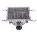 Stainless Steel Floor Strainer Horizontal Outlet 300x300 mm DN 50 PVC OUTLET Nova Stainless