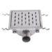 Stainless Steel Floor Strainer Horizontal Outlet 300x300 mm DN 50 PVC OUTLET Nova Stainless
