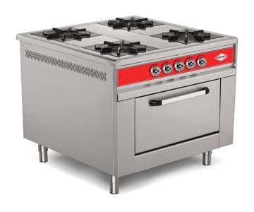 Gas Range With Oven 4 Burners