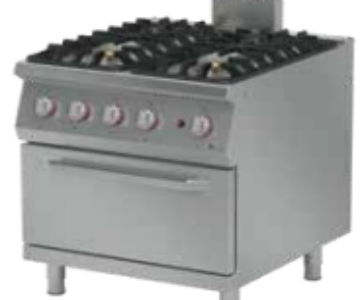 SERIE 900 4 Burner Gas Range W/GasOven