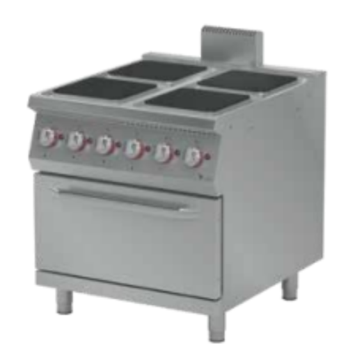 SERIE 900 4 Square Electric Hot Plate Range W / ElectricOven 