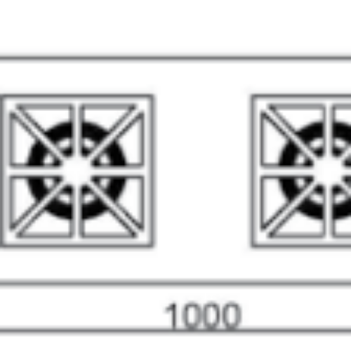 GKO302-ECO Open Gas Burner W/BaseShelf 