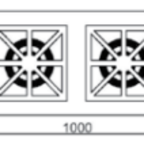 GKO402-ECO Open Gas Burner W/BaseShelf 