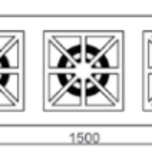 GKO403-ECO Open Gas Burner W/BaseShelf 