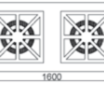 GKO602-ECO Open Gas Burner W/BaseShelf 