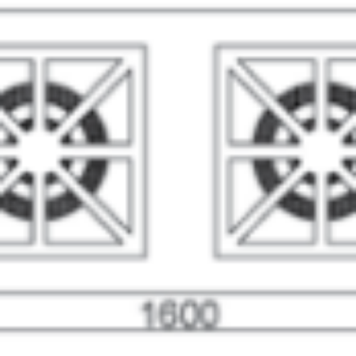GKO602-ECO Open Gas Burner W/BaseShelf 