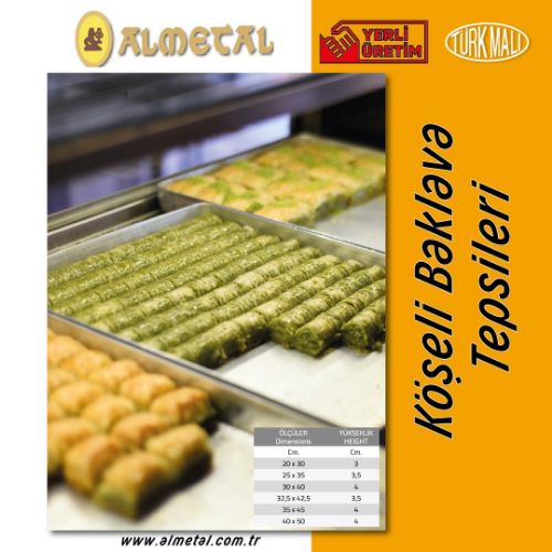 ALÜMİNYUM BAKLAVA TEPSİLERİ