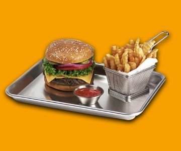ALÜMİNYUM HAMBURGER SERVİS TEPSİ