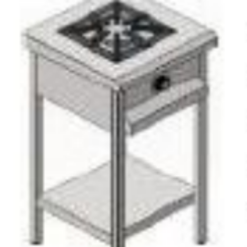 KRCS.TROG.440.CE GAS COOKER WITH BASE SHELF 