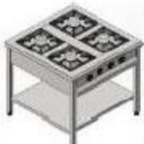 KRCS.TROG.990.CE GAS COOKER WITH BASE SHELF