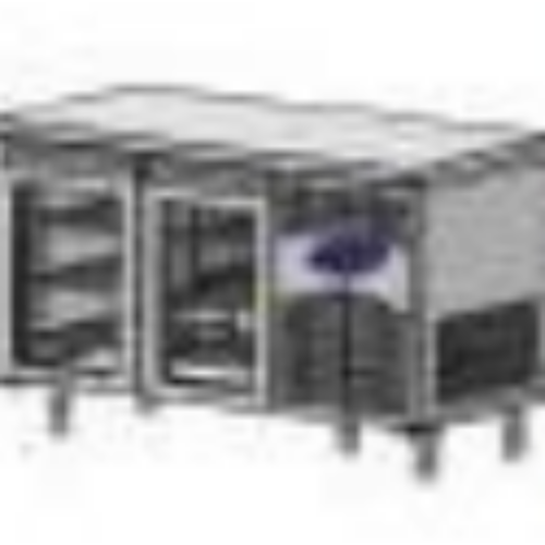 CS-TEK 2-600-C BENCH TYPE GLASS DOOR REFRIGERATOR