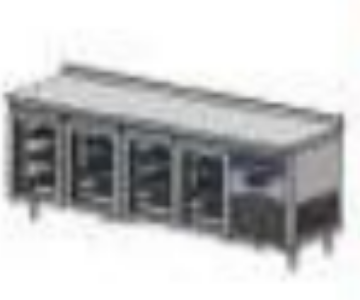 CS-TEK 4-600-C BENCH TYPE GLASS DOOR REFRIGERATOR