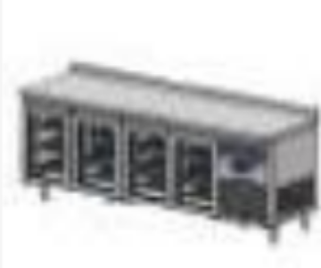 CS-TEZ 4-700-C BENCH TYPE GLASS DOOR REFRIGERATOR