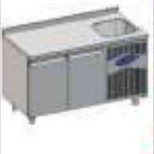 CS-TEK 2 D-700-E COUNTER TYPE REFRIGERATORS W/SINK