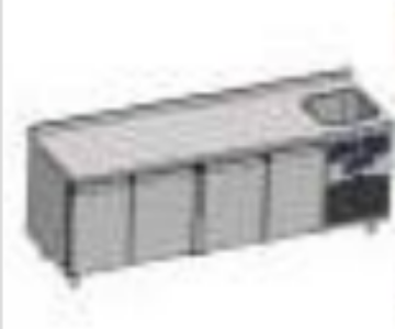 CS-TEK 4-D 700-E COUNTER TYPE REFRIGERATORS W/SINK
