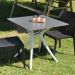 California Armless Compact 70*70 Black Table Set
