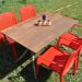 California Compact 70*120 Red Table Set With Sleeves