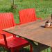 California Compact 70*120 Red Table Set With Sleeves