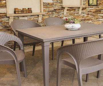 Comfort Futura 90*150 Table Set Cappucino